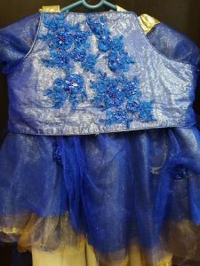 Kids Costumes to Hire - Blue & Gold top & Skirt - GIRL